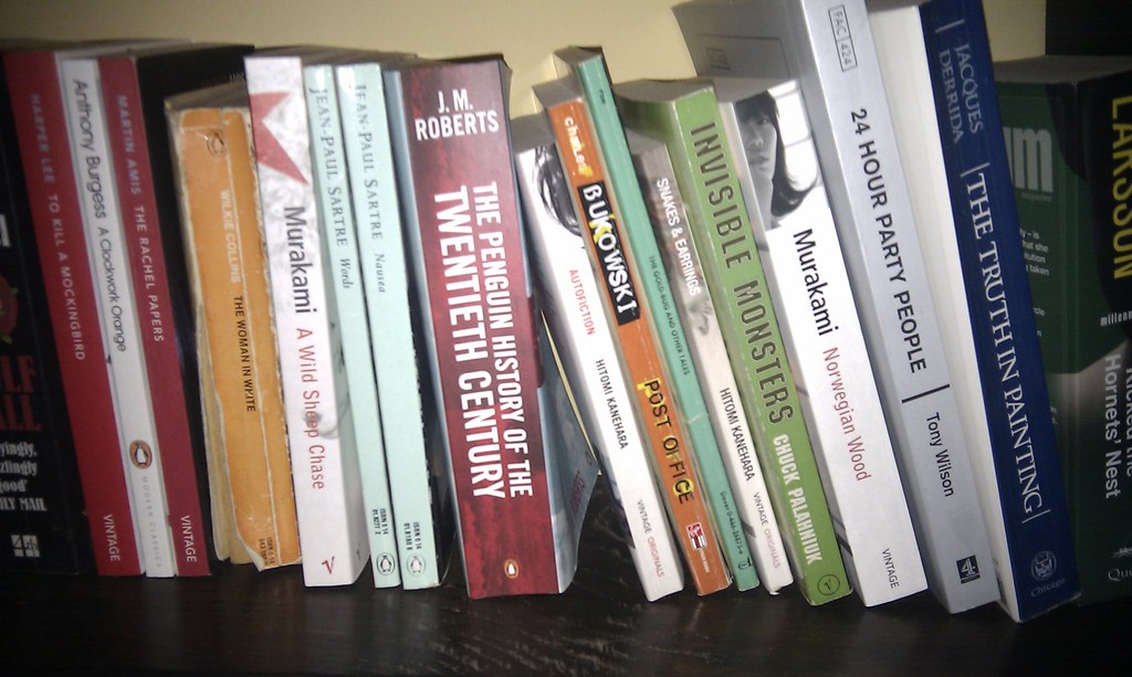 A snapshot of my bookshelf, by Gemma Bessant
